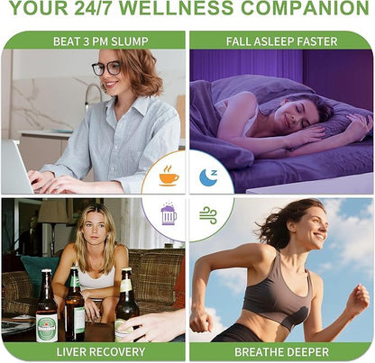 PuffAir Herbal Diffuser 4-Stick Pack – 4 Natural Wellness Blends | 600 Uses
