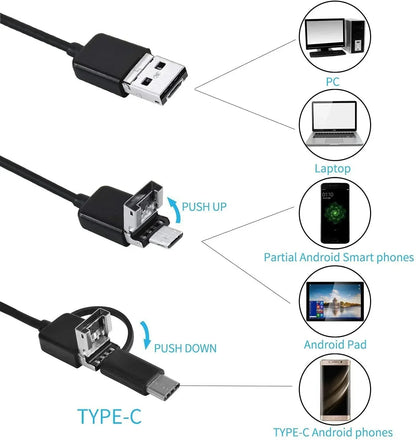 Endoscopy Camera 5mm – HD Inspection Camera with Flexible Cable