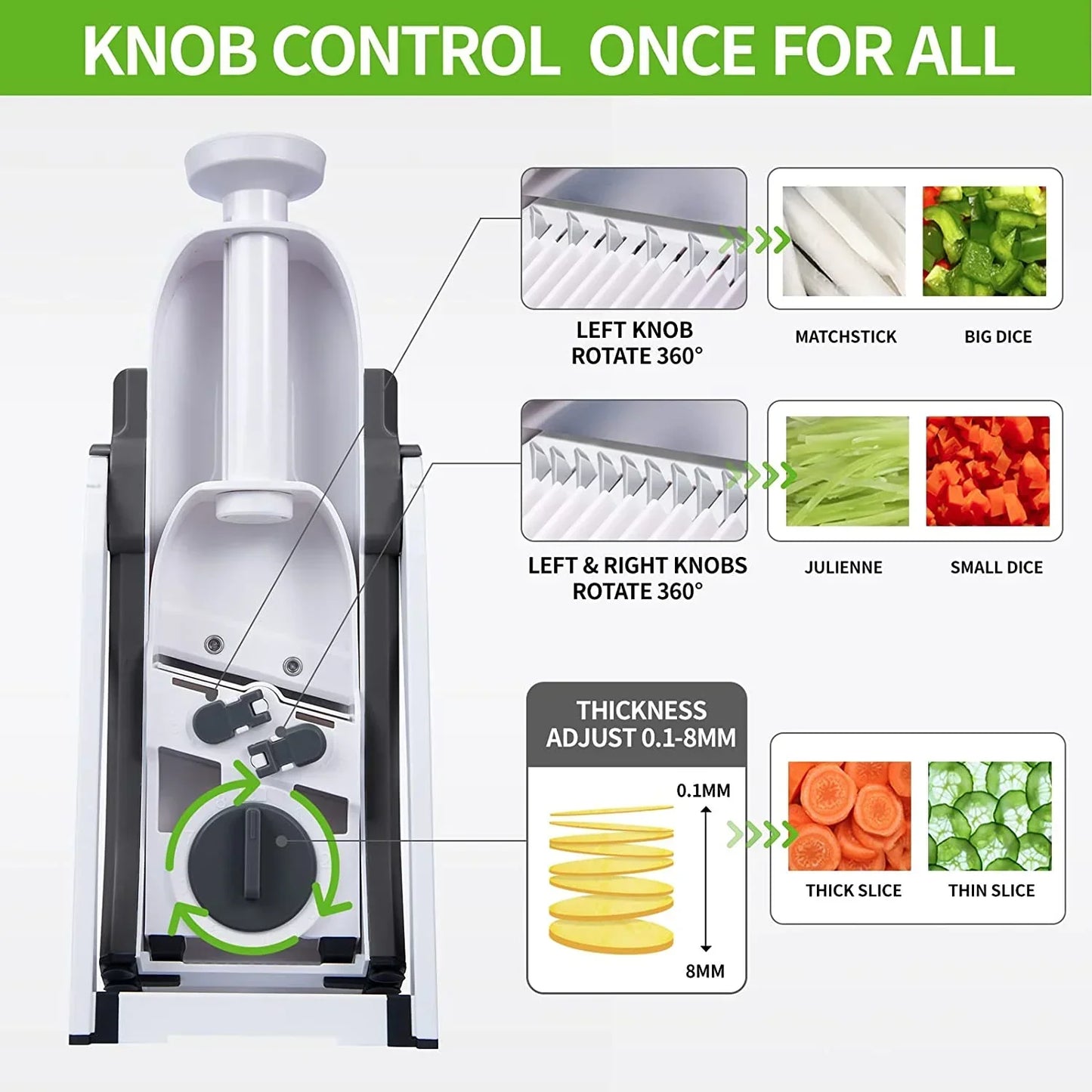 13-in-1 Manual Vegetable Cutter Chopper & Slicer