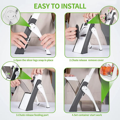 13-in-1 Manual Vegetable Cutter Chopper & Slicer