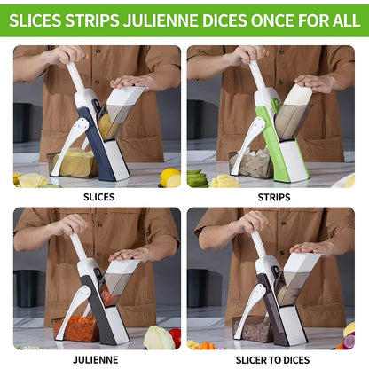 13-in-1 Manual Vegetable Cutter Chopper & Slicer