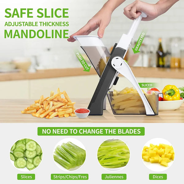 13-in-1 Manual Vegetable Cutter Chopper & Slicer