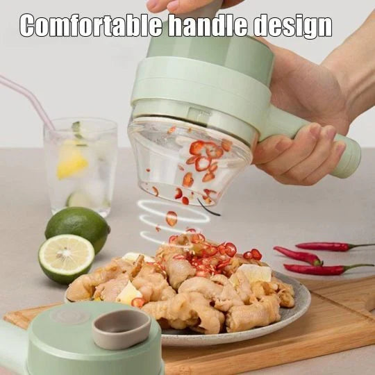 Mini Wireless Electric Food Chopper – USB Rechargeable | One-Button Operation