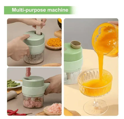 Mini Wireless Electric Food Chopper – USB Rechargeable | One-Button Operation