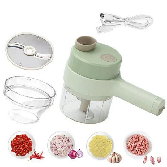 Mini Wireless Electric Food Chopper – USB Rechargeable | One-Button Operation