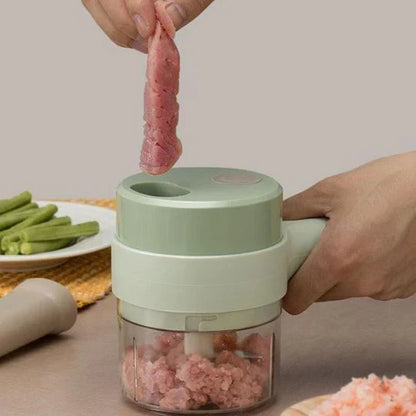 Mini Wireless Electric Food Chopper – USB Rechargeable | One-Button Operation